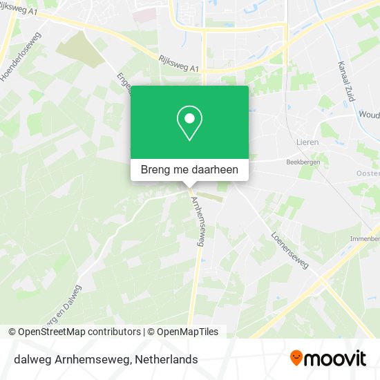 dalweg Arnhemseweg kaart