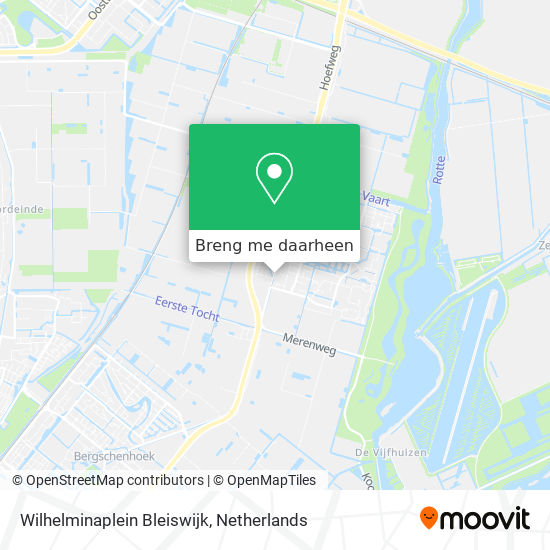 Wilhelminaplein Bleiswijk kaart