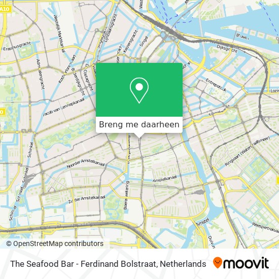 The Seafood Bar - Ferdinand Bolstraat kaart