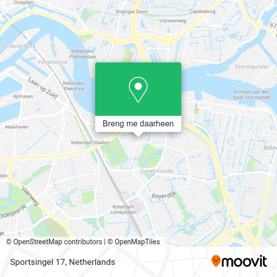 Sportsingel 17 kaart