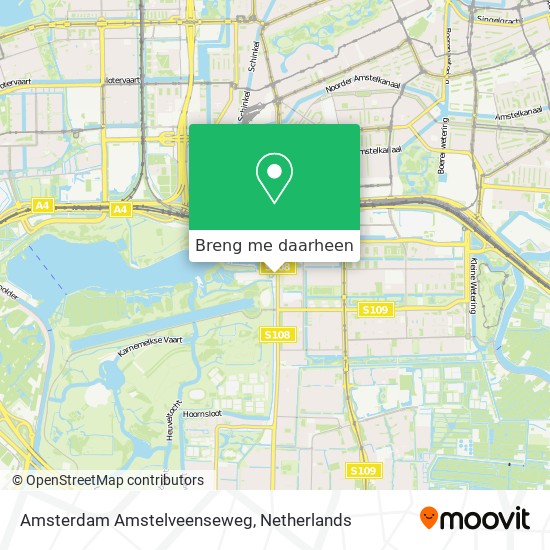 Amsterdam Amstelveenseweg kaart