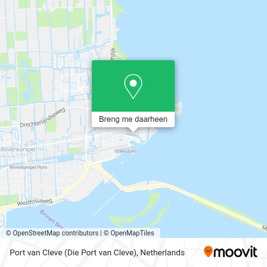 Port van Cleve kaart