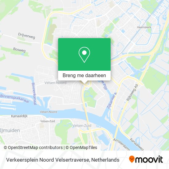 Verkeersplein Noord Velsertraverse kaart