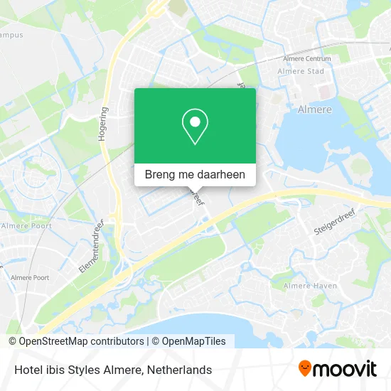 Hotel ibis Styles Almere kaart