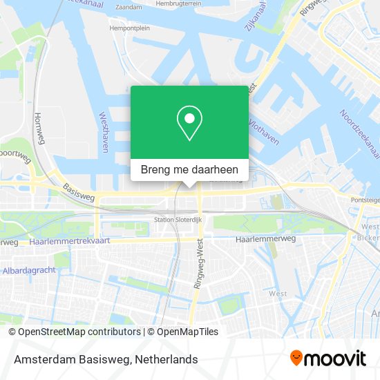Amsterdam Basisweg kaart