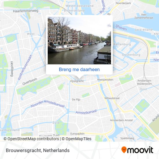 Brouwersgracht kaart