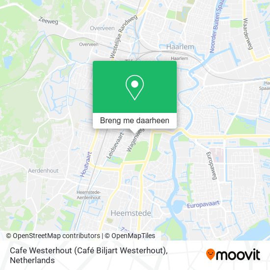 Cafe Westerhout (Café Biljart Westerhout) kaart