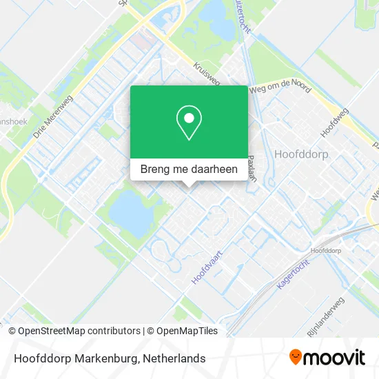 Hoofddorp Markenburg kaart
