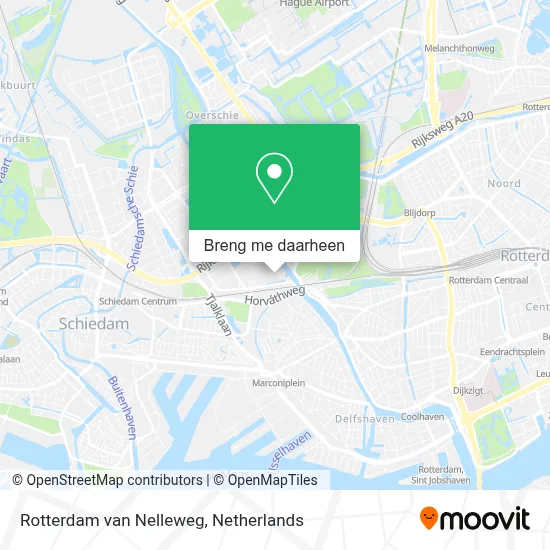 Rotterdam van Nelleweg kaart
