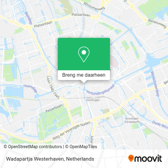 Wadapartja Westerhaven kaart