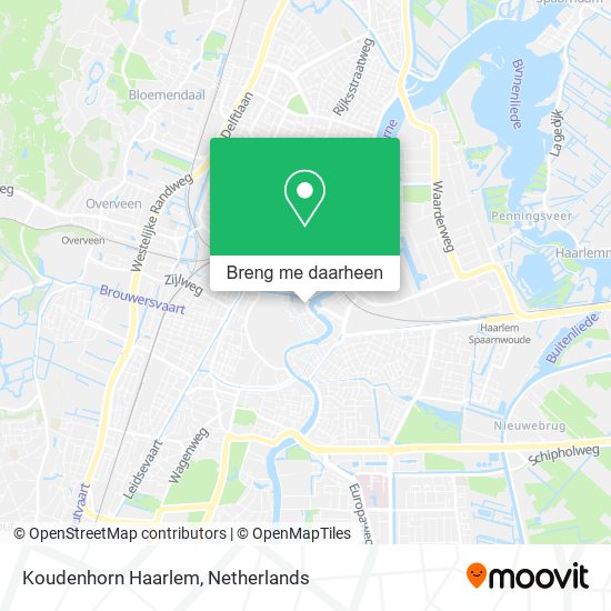 Koudenhorn Haarlem kaart
