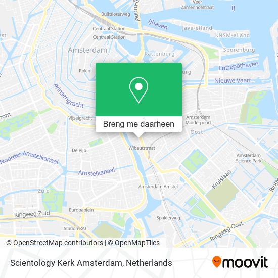 Scientology Kerk Amsterdam kaart