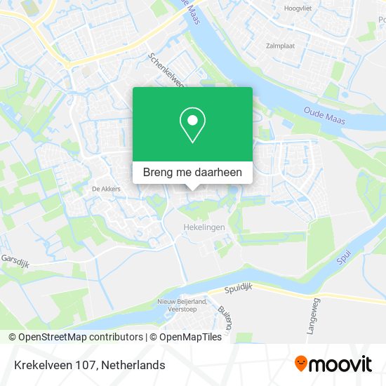 Krekelveen 107 kaart