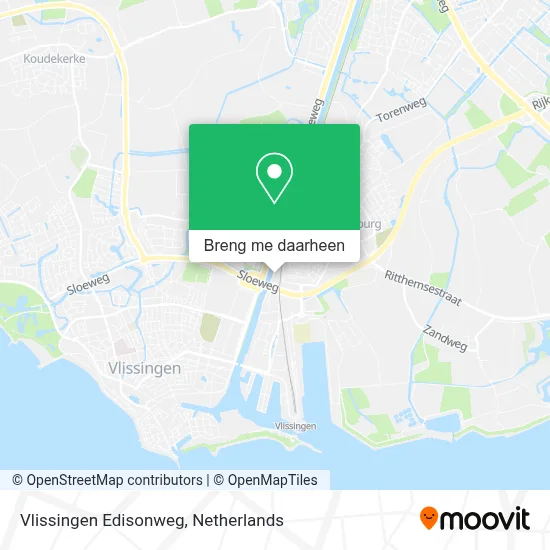 Vlissingen Edisonweg kaart