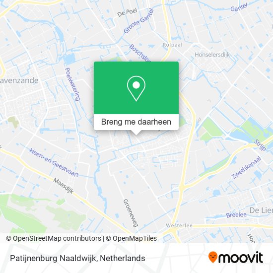 Patijnenburg Naaldwijk kaart