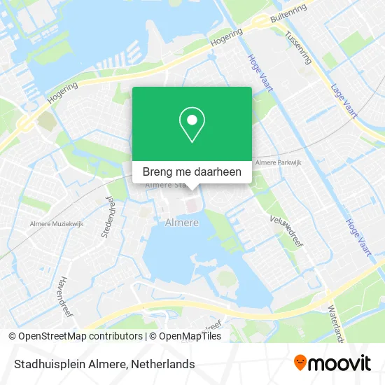 Stadhuisplein Almere kaart