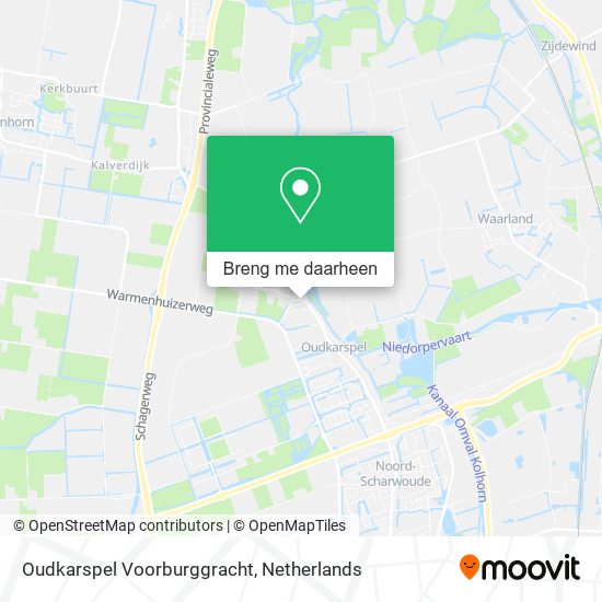 Oudkarspel Voorburggracht kaart