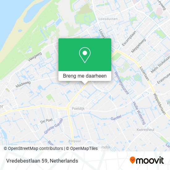 Vredebestlaan 59 kaart