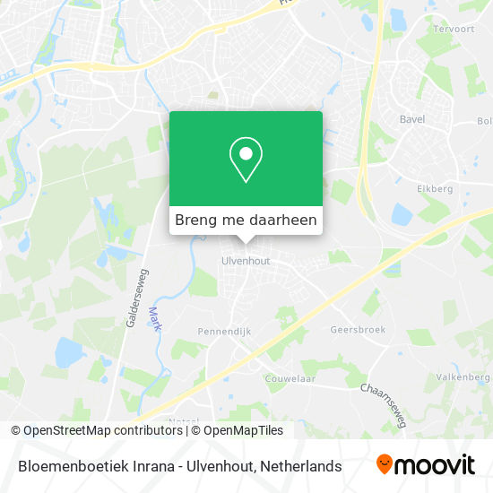 Bloemenboetiek Inrana - Ulvenhout kaart