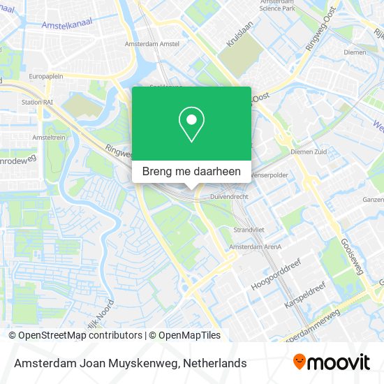 Amsterdam Joan Muyskenweg kaart