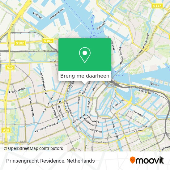 Prinsengracht Residence kaart