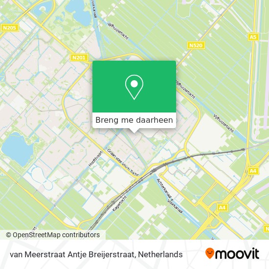 van Meerstraat Antje Breijerstraat kaart