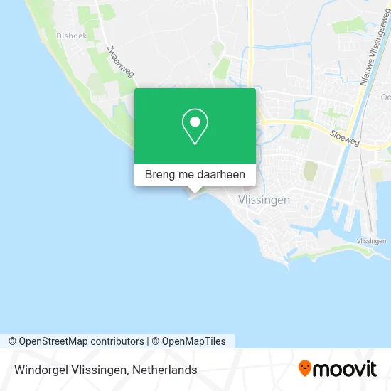 Windorgel Vlissingen kaart