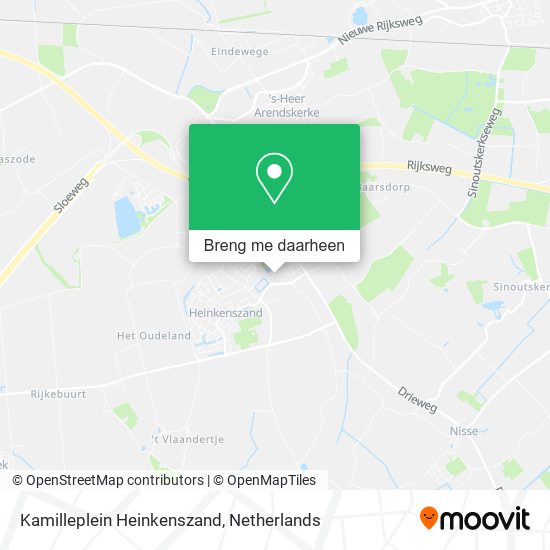 Kamilleplein Heinkenszand kaart