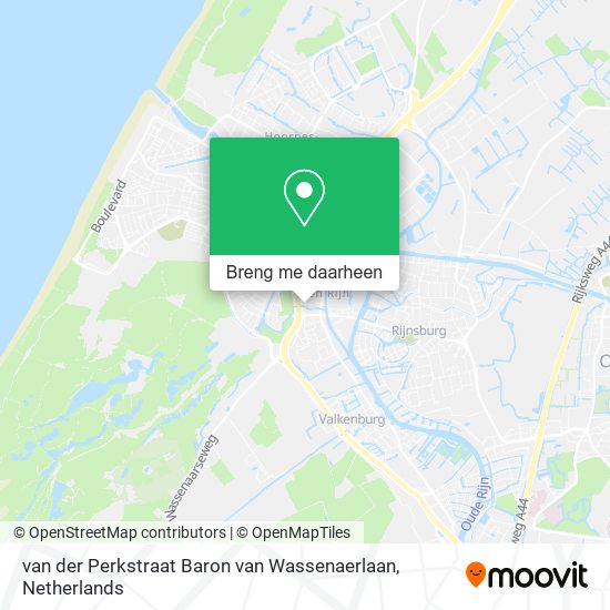 van der Perkstraat Baron van Wassenaerlaan kaart