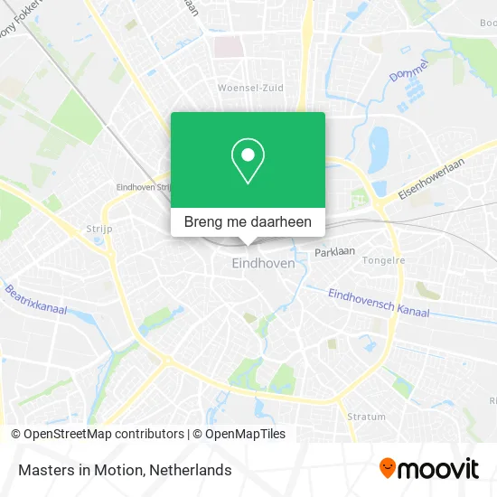 Masters in Motion kaart