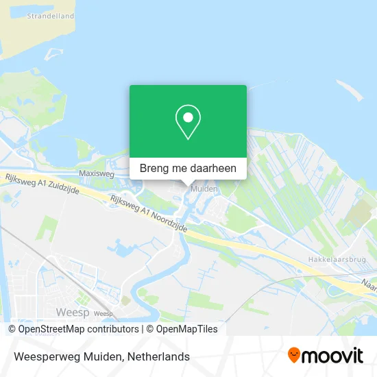 Weesperweg Muiden kaart