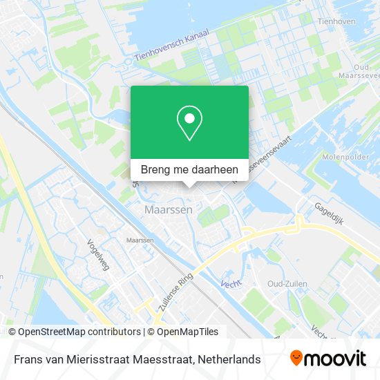 Frans van Mierisstraat Maesstraat kaart