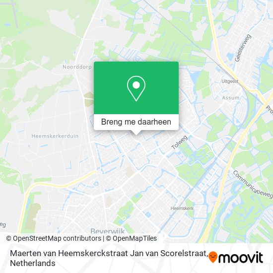 Maerten van Heemskerckstraat Jan van Scorelstraat kaart