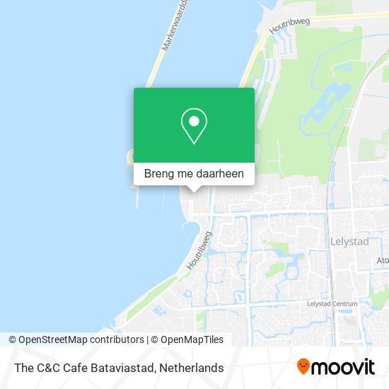 The C&C Cafe Bataviastad kaart