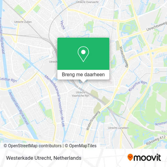 Westerkade Utrecht kaart