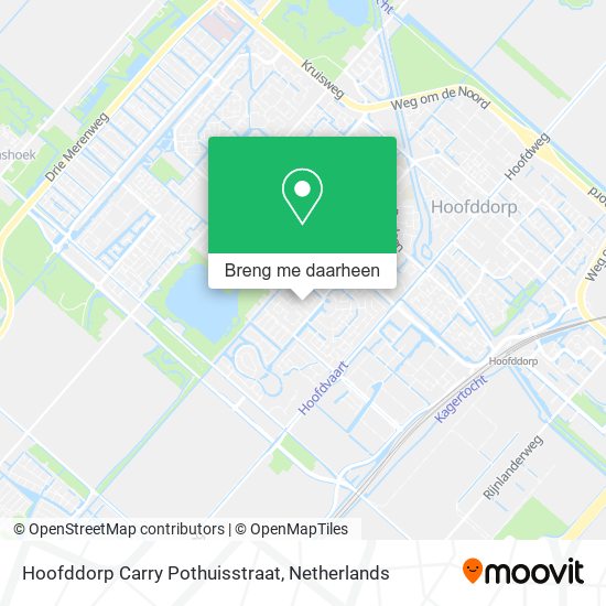 Hoofddorp Carry Pothuisstraat kaart