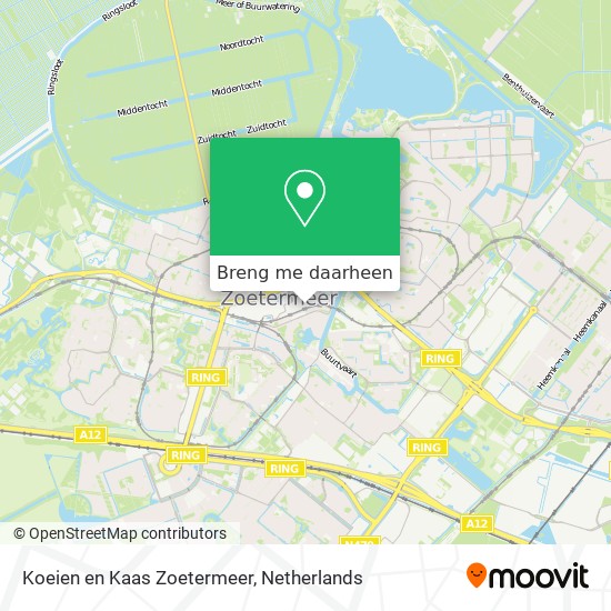 Koeien en Kaas Zoetermeer kaart