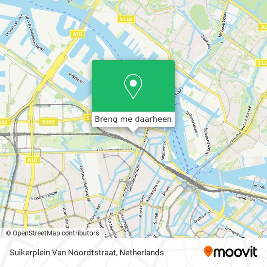 Suikerplein Van Noordtstraat kaart