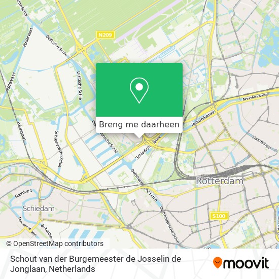Schout van der Burgemeester de Josselin de Jonglaan kaart