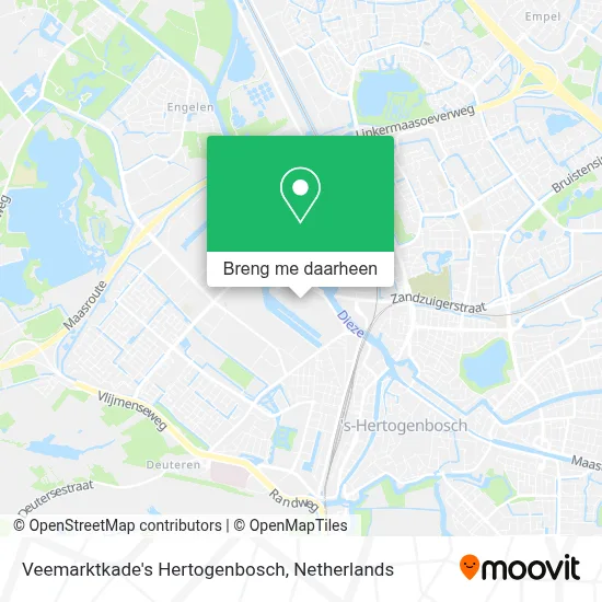 Veemarktkade's Hertogenbosch kaart