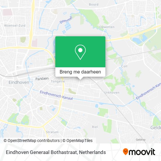 Eindhoven Generaal Bothastraat kaart