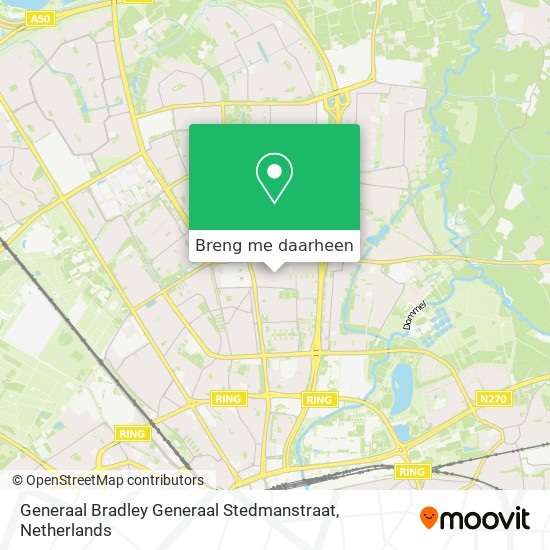 Generaal Bradley Generaal Stedmanstraat kaart