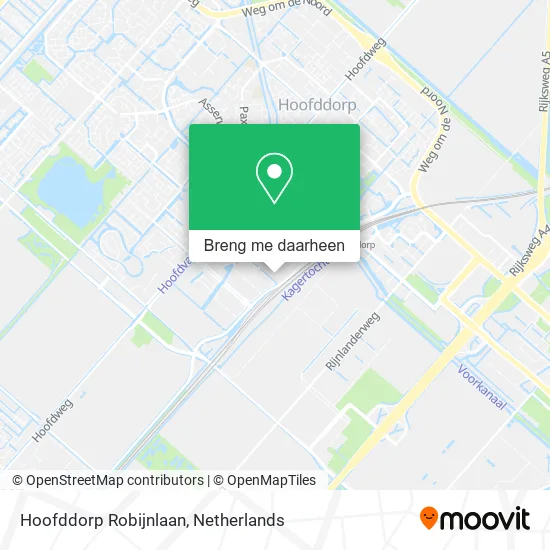Hoofddorp Robijnlaan kaart