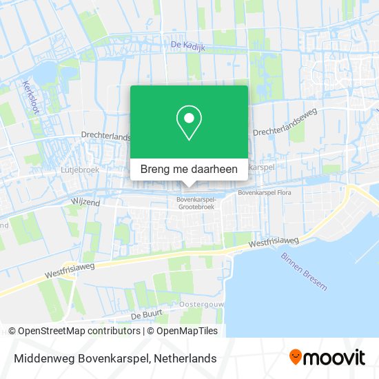 Middenweg Bovenkarspel kaart