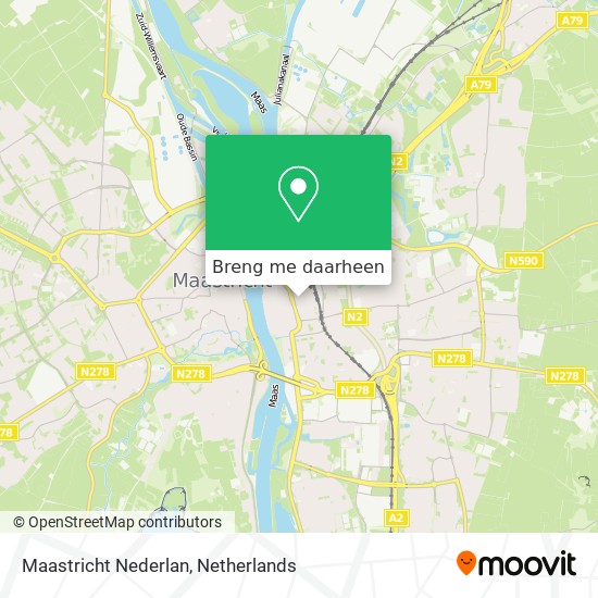 Maastricht Nederlan kaart