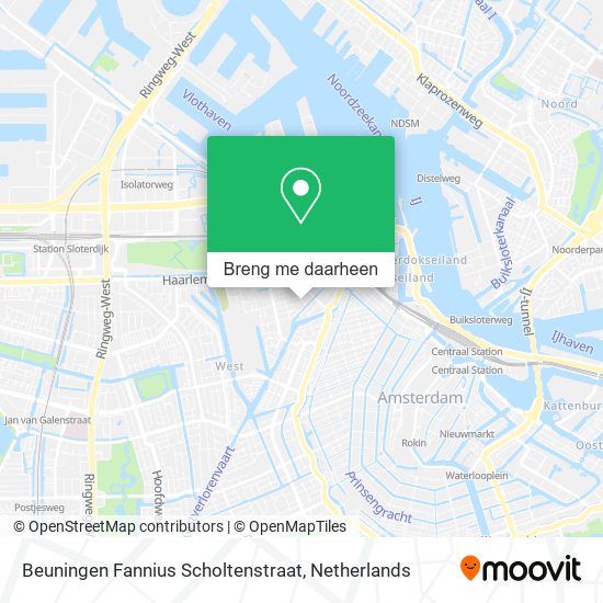 Beuningen Fannius Scholtenstraat kaart