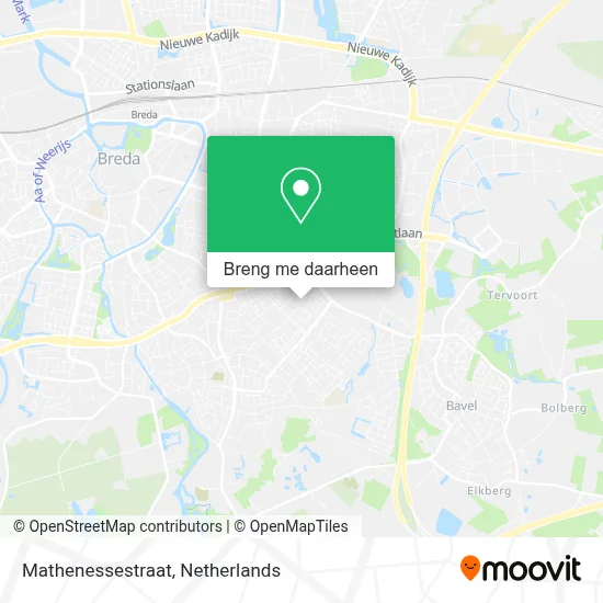 Mathenessestraat kaart
