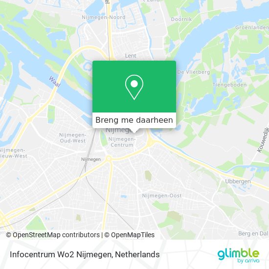 Infocentrum Wo2 Nijmegen kaart