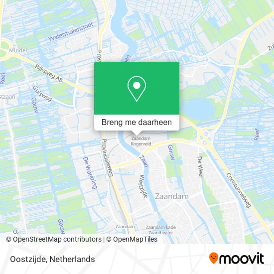 Oostzijde kaart