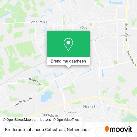 Brederostraat Jacob Catsstraat kaart